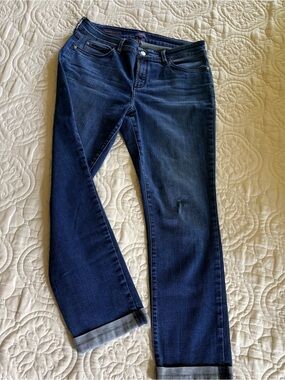 NYDJ Women's Dark Blue Skinny Jeans Size 12